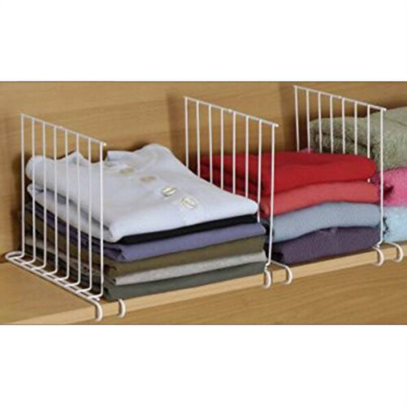 Separadores blancos para armario: orden rápido y práctico