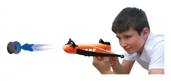 Mini Ballesta de plástico Fun Hand Bow con 3 dardos con ventosa