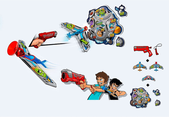 Set de juego Sky Challenger : Attack