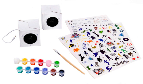 Altavoces personalizables Techno ART - Negro