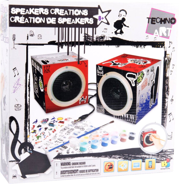 Altavoces personalizables Techno ART - Negro