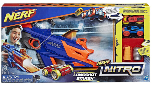 Lanzador de coches Nerf Nitro Longshot Smash