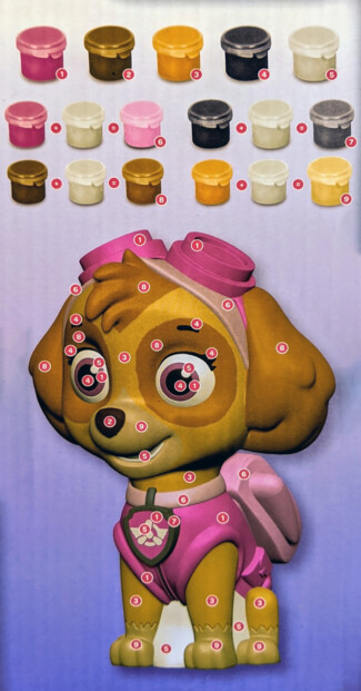 Hucha para pintar de La Patrulla Canina – Skye