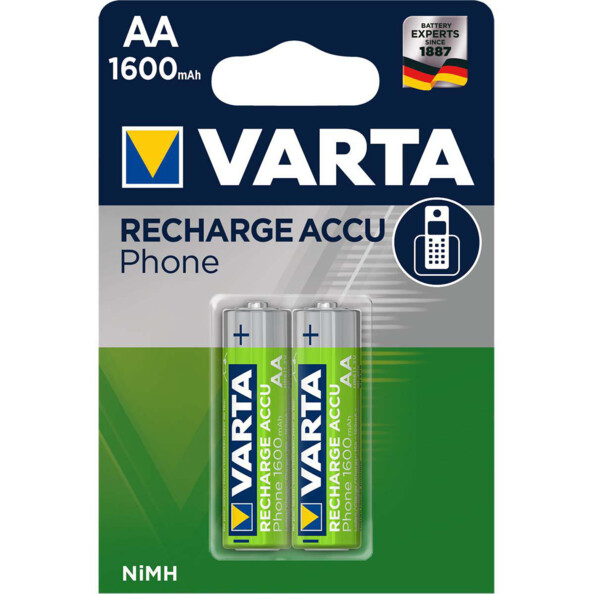 Pilas recargables Varta AA Special DECT: energía duradera