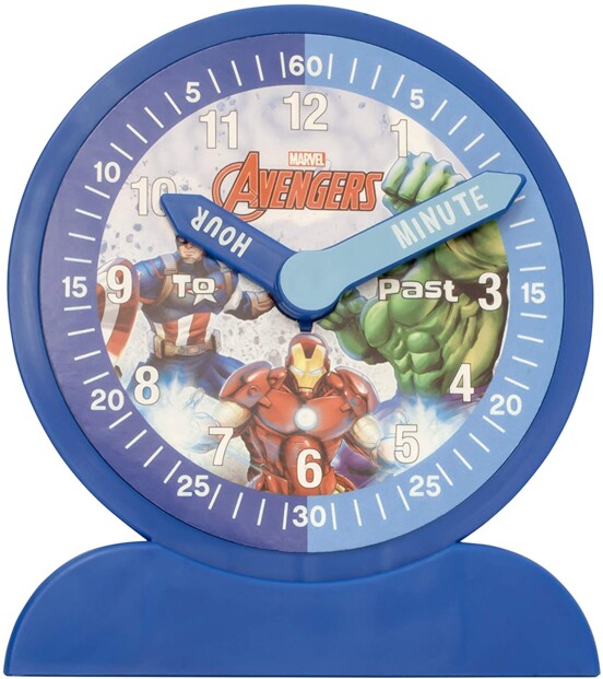Reloj analógico Marvel Avengers para aprender a leer la hora