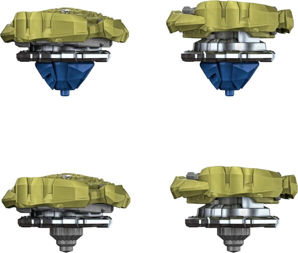 2 peonzas Beyblade Burst Quad Drive - Berserk Balderov B7 VS Cyclone Belfyre B7