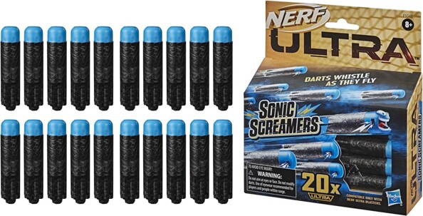 20 dardos silbantes Nerf Ultra Sonic Screamers