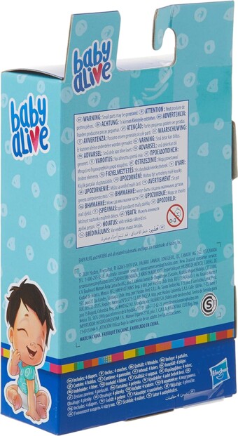 4 pañales de recambio para muñeca Baby Alive