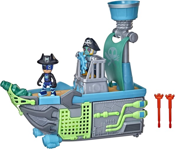 Barco pirata del aire con dos figuras PJ Masks