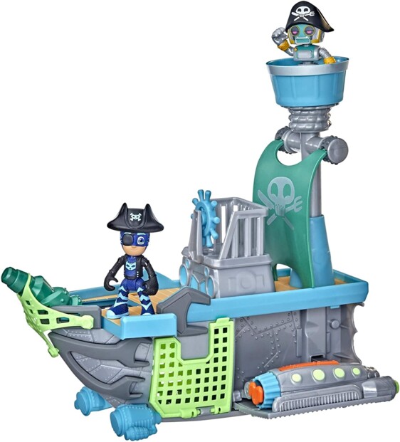 Barco pirata del aire con dos figuras pyjamasques