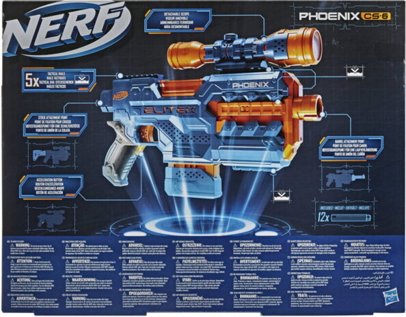 Lanzador motorizado Nerf Elite 2.0 CS-16 con 12 dardos