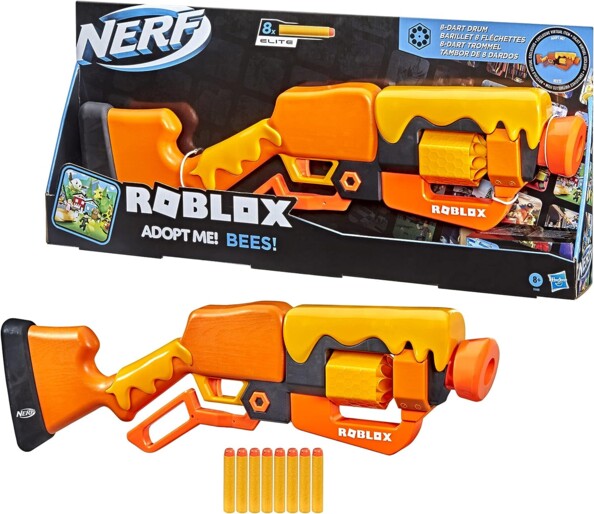 Blaster Nerf Roblox edición Adopt Me ! Bees ! 