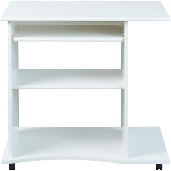 Escritorio informático Pepe blanco con ruedas