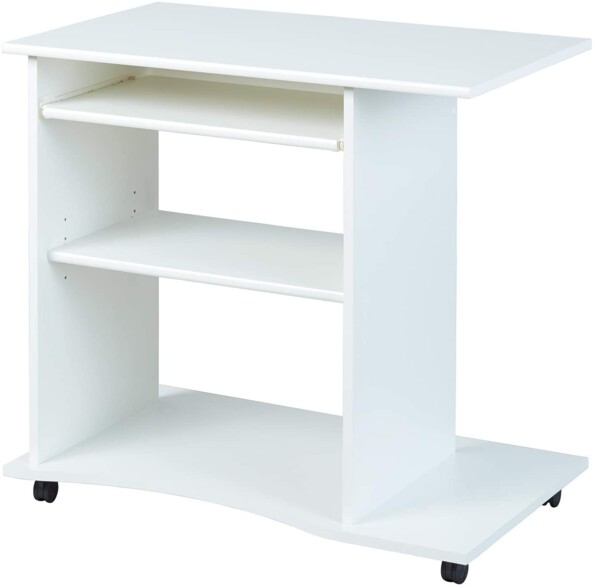 Escritorio informático Pepe blanco con ruedas