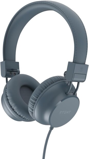 Auriculares Nima azul gris con cable