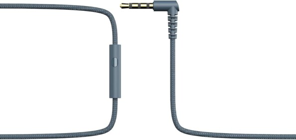 Auriculares Nima azul gris con cable