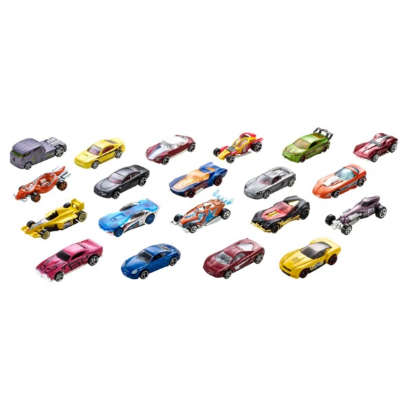 Pack de 20 coches en miniatura Hot Wheels H7045