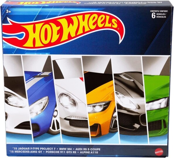 Pack de 6 coches con réplicas realistas de modelos míticos