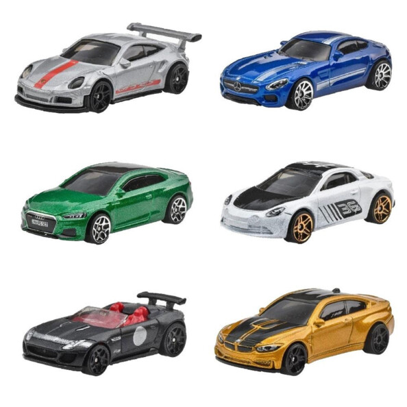 Pack de 6 coches con réplicas realistas de modelos míticos