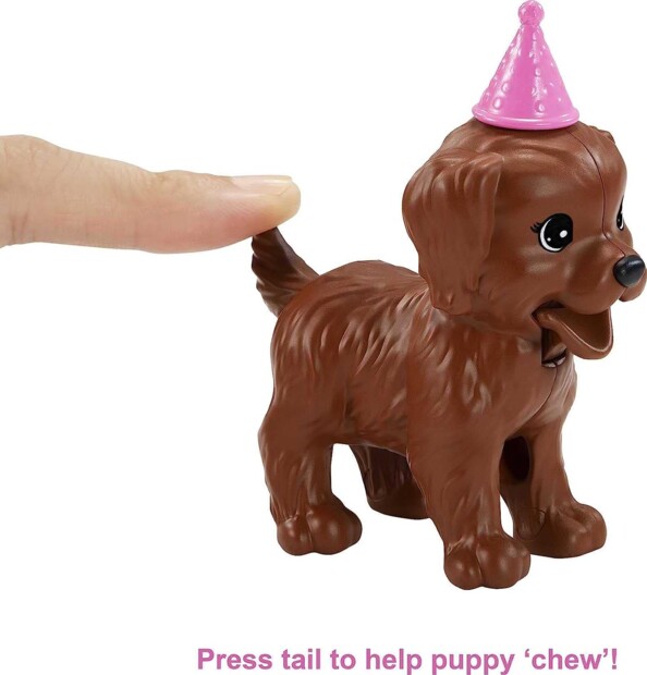 El Set de Muñeca Barbie Fiesta de Cumpleaños Perruna