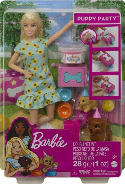 El Set de Muñeca Barbie Fiesta de Cumpleaños Perruna
