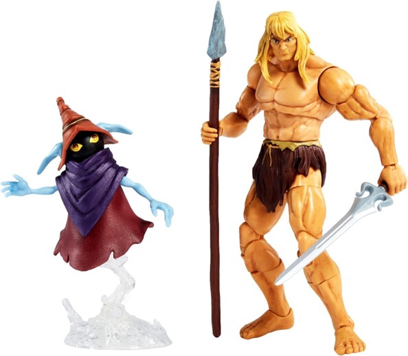 Figuras de He-Man Salvaje y Orko – Masters del Universo: Revelación