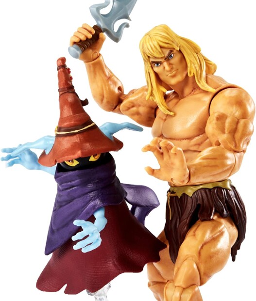 Figuras de He-Man Salvaje y Orko – Masters del Universo: Revelación