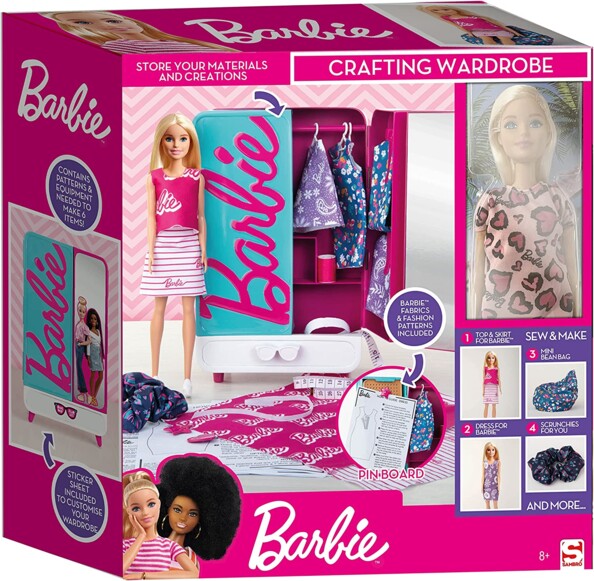 Armario de diseño Barbie con accesorios – Marca Sambro