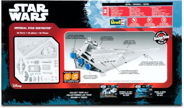 Modelo del Destructor Estelar Imperial de Star Wars