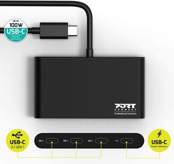Hub USB-C con 4 puertos: más conectividad en un solo accesorio