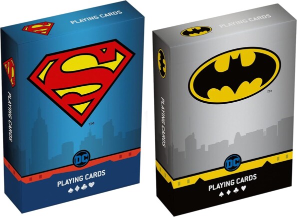 Juego de 54 cartas de Superman y Batman