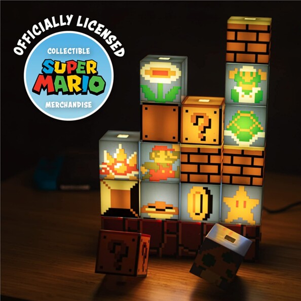 Lámpara Nintendo Super Mario Bros Build a Level