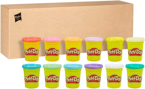 Set de 12 botes de plastilina con colores inspirados en la primavera