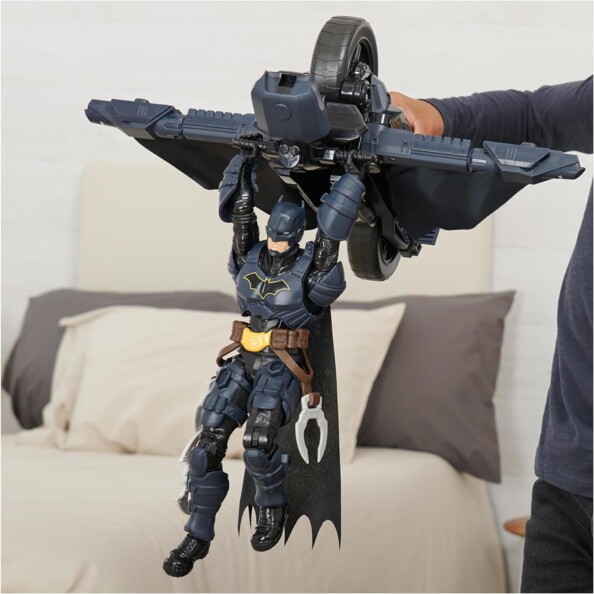 Moto de Batman Batcyle transformable en Batplane
