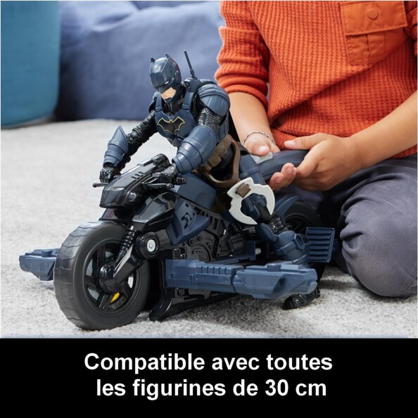 Moto de Batman Batcyle transformable en Batplane