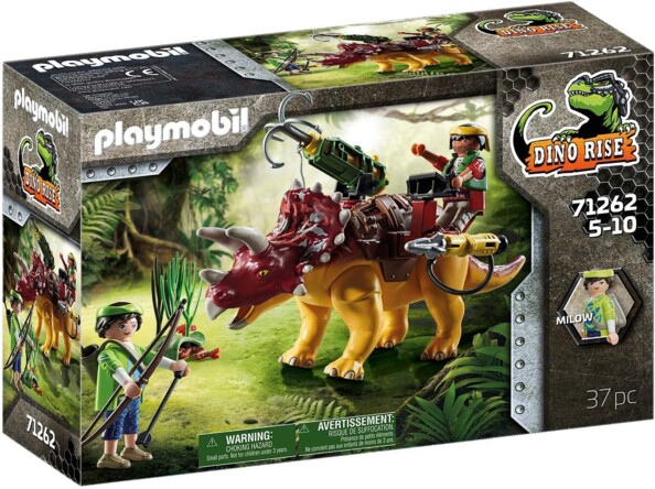 Playmobil Dino Rise: Triceratops y soldados