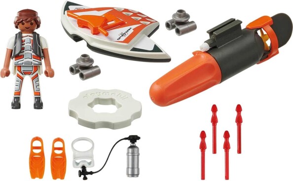 Propulsor submarino con motor Playmobil Top Agents