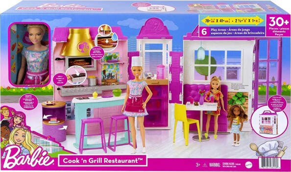 Restaurante de Barbie y su muñeca