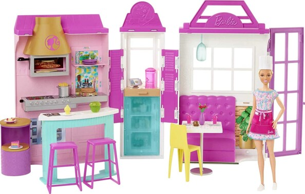 Restaurante de Barbie y su muñeca