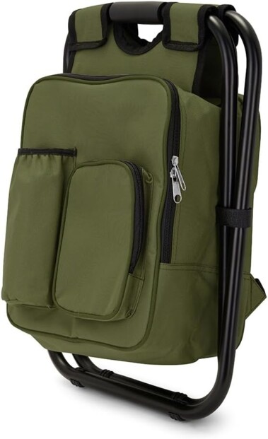 Mochila nevera con silla Livoo SEP140 verde para actividades al aire libre