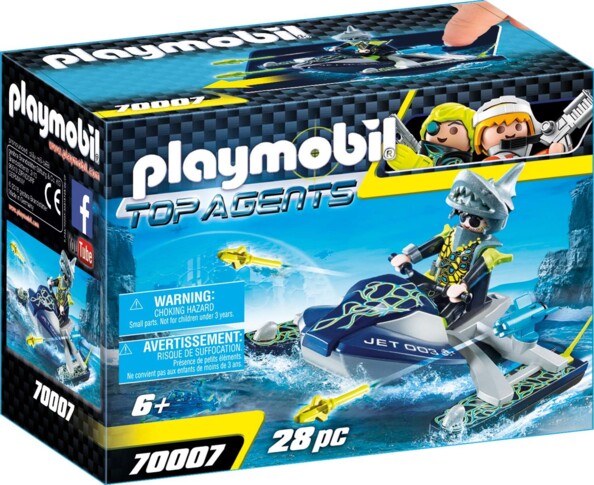 Scooter acuático S.H.A.R.K Team colección Playmobil Top Agents