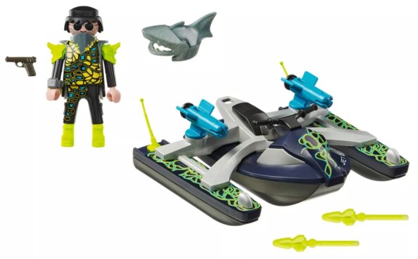 Scooter acuático S.H.A.R.K Team colección Playmobil Top Agents