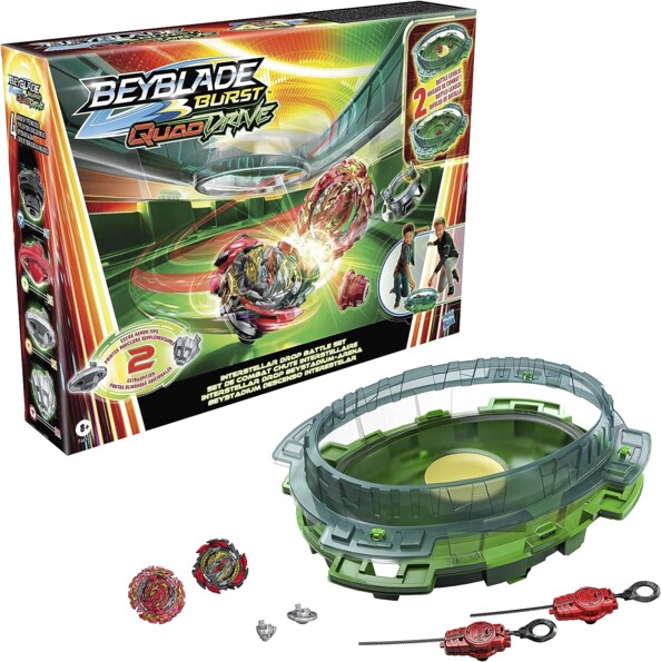 Set de combate Beyblade Burst QuadDrive: acción total