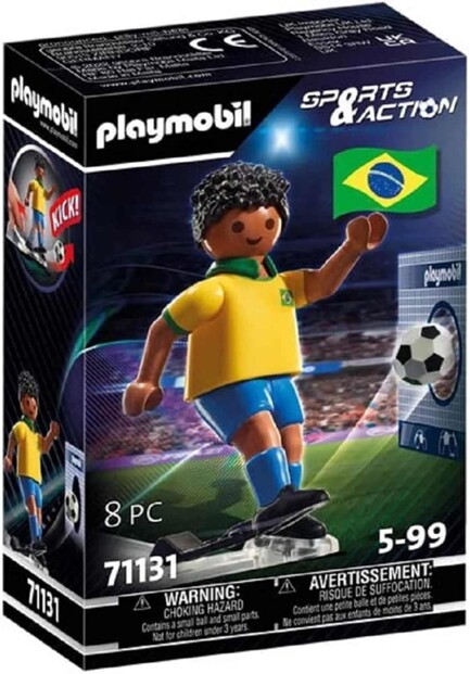 Playmobil Sports & Action : Jugador de fútbol - Brasileño