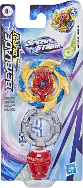 Peonza Beyblade Burst Surge Speedstorm modelo Kolossal Luinor L6
