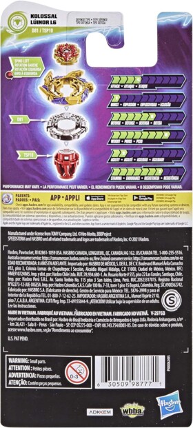 Peonza Beyblade Burst Surge Speedstorm modelo Kolossal Luinor L6