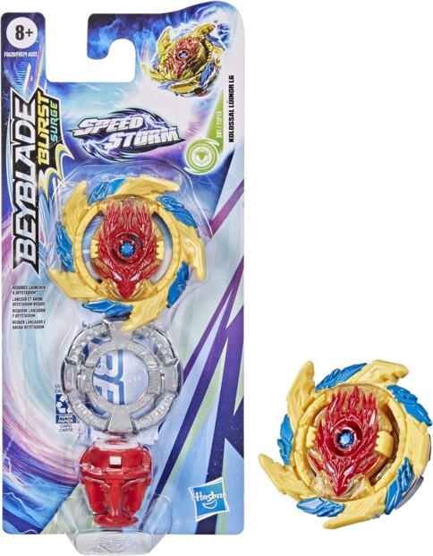 Peonza Beyblade Burst Surge Speedstorm modelo Kolossal Luinor L6