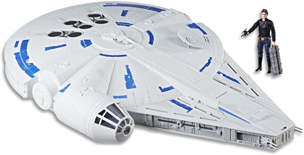 Nave Star Wars Halcón Milenario con figura de Han Solo