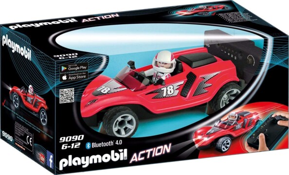 Coche de carreras rojo a control remoto - 9090