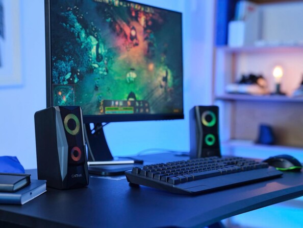 Altavoces gaming para PC Javv RGB 12 W